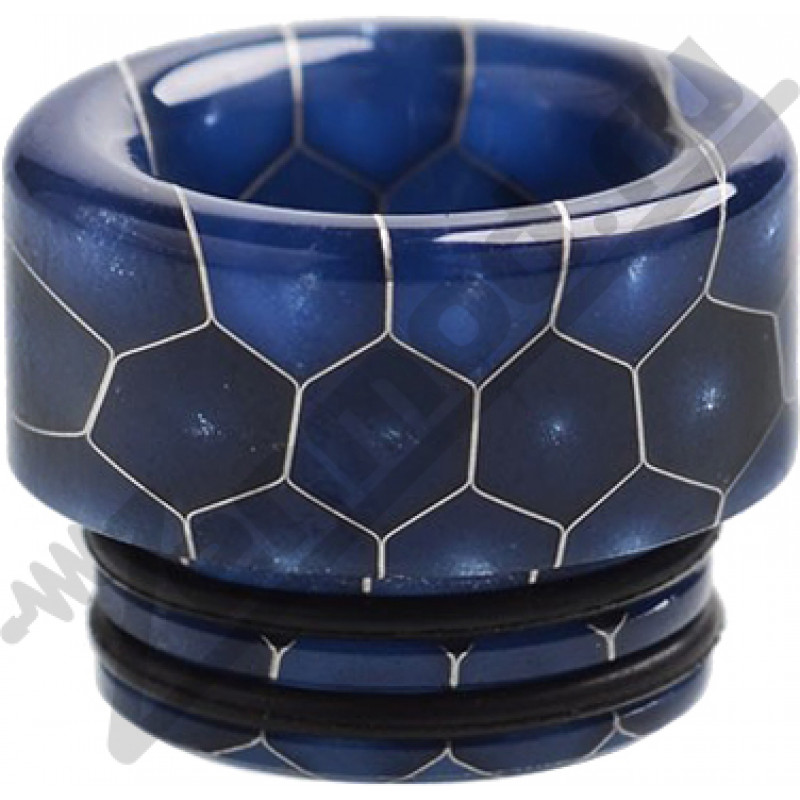 Фото и внешний вид — Дриптип 810 Reewape Resin Snake Skin Blue синий (с о-рингами)