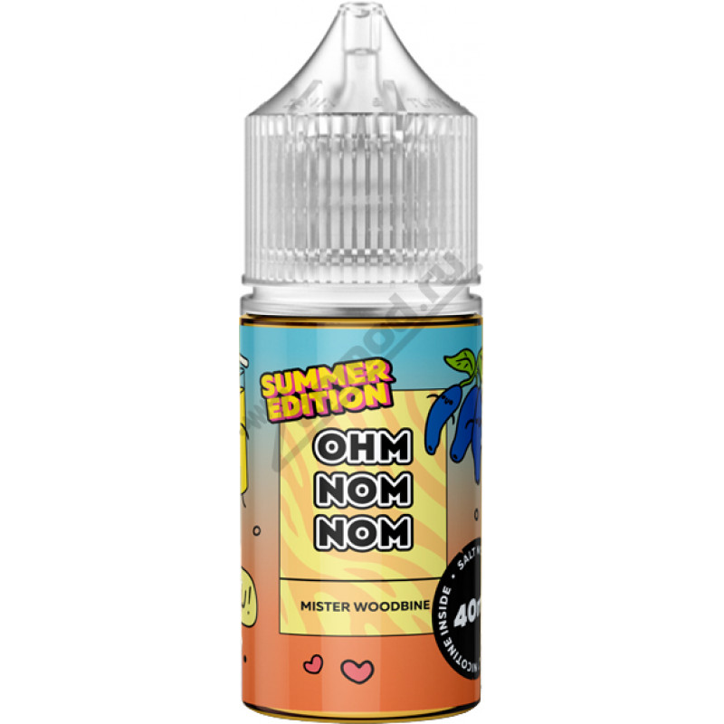 Фото и внешний вид — OHM NOM NOM SUMMER SALT - Mister Woodbine 30мл