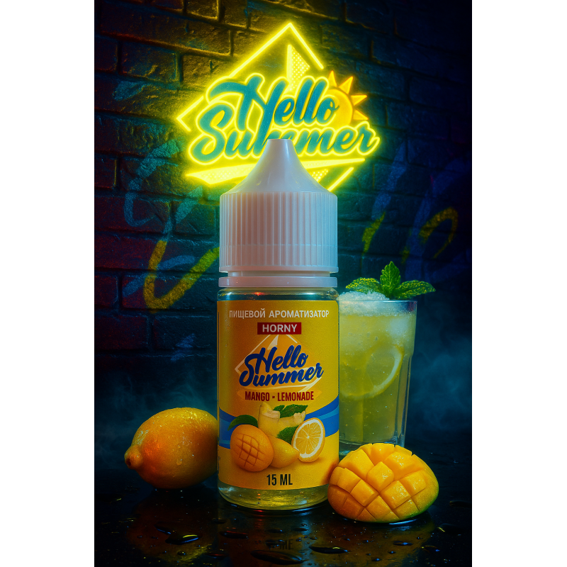 Фото и внешний вид — HORNY Lemonade - Mango 15мл
