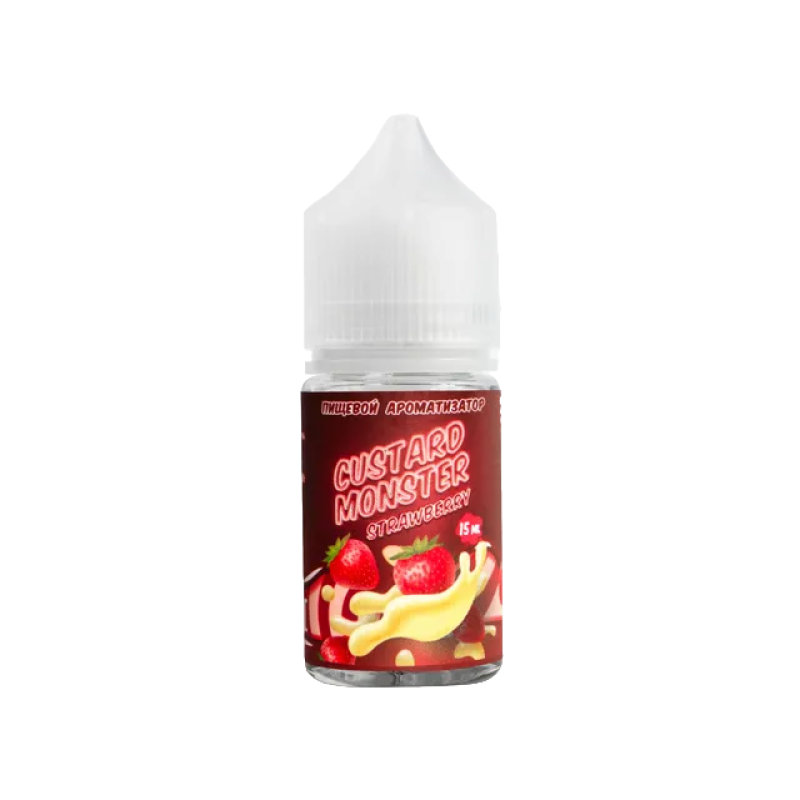 Фото и внешний вид — Custard Monster - Заварной Крем и Клубника 15мл